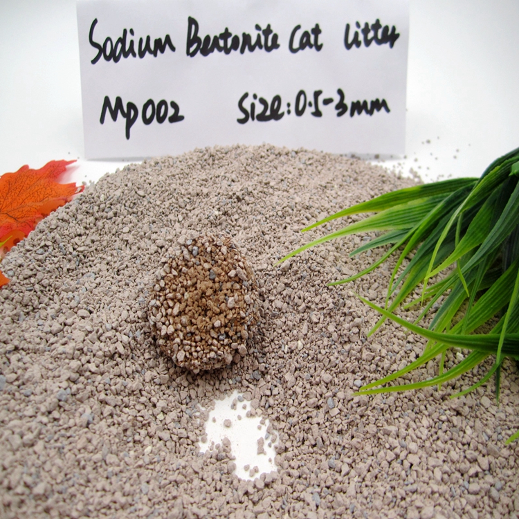 Excellent Clumping Sodium Bentonite Clay Cat Litter GP002